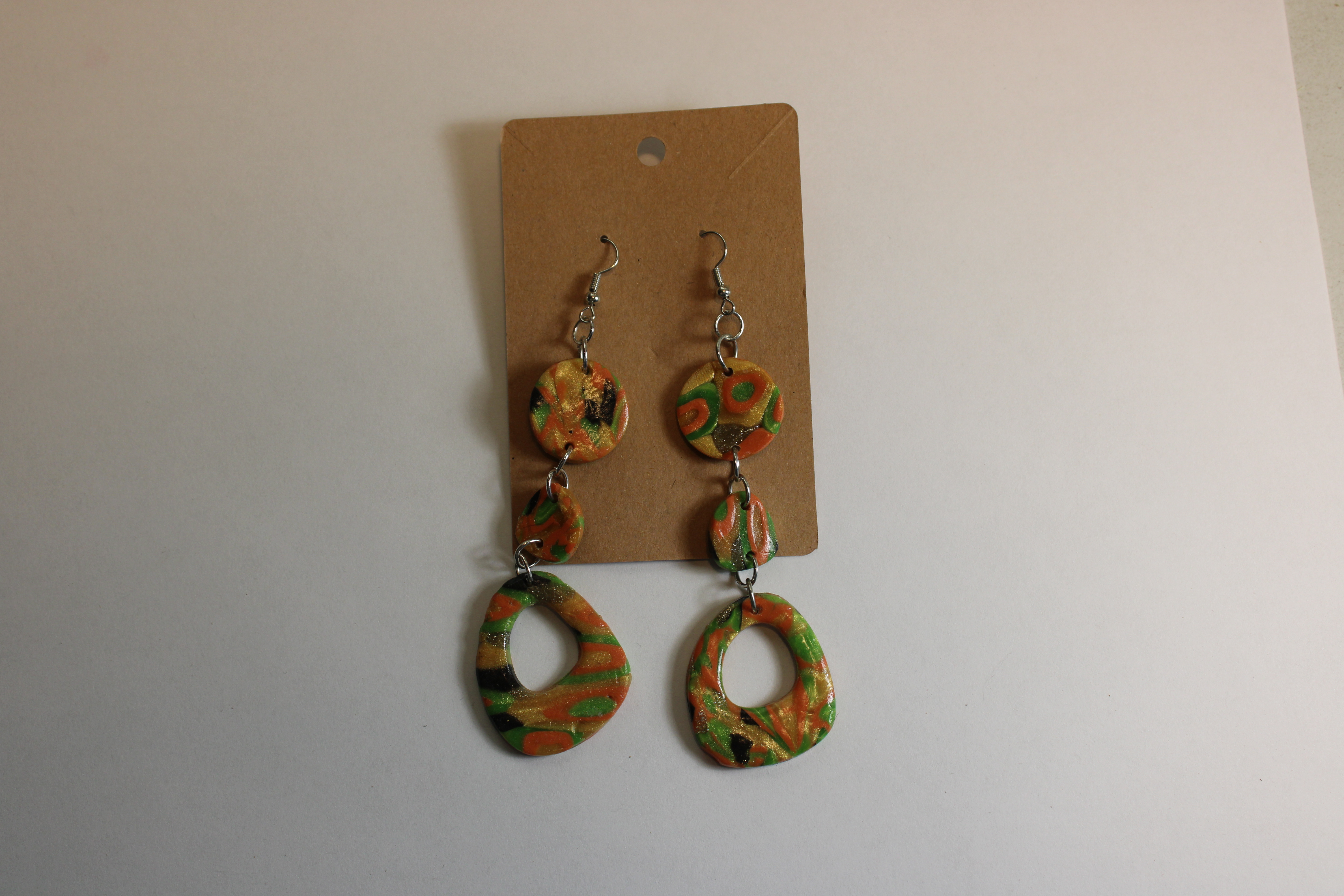 Fall Inspired Stacked Round Drops on display card