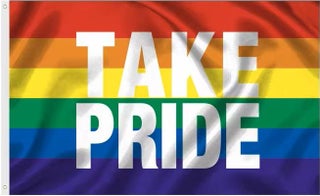Take Pride Rainbow Flag