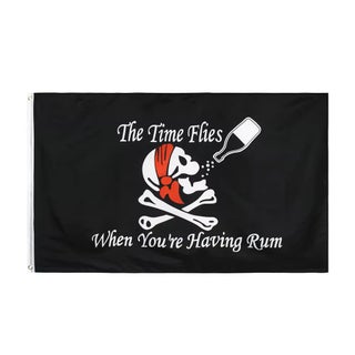 Pirate Flag - Time Flies when your Having Rum!