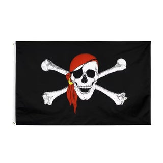 Pirate Flag - Red Bandana