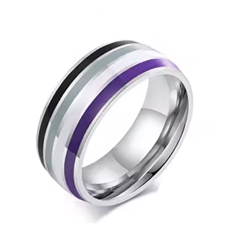  Asexual Pride Ring 