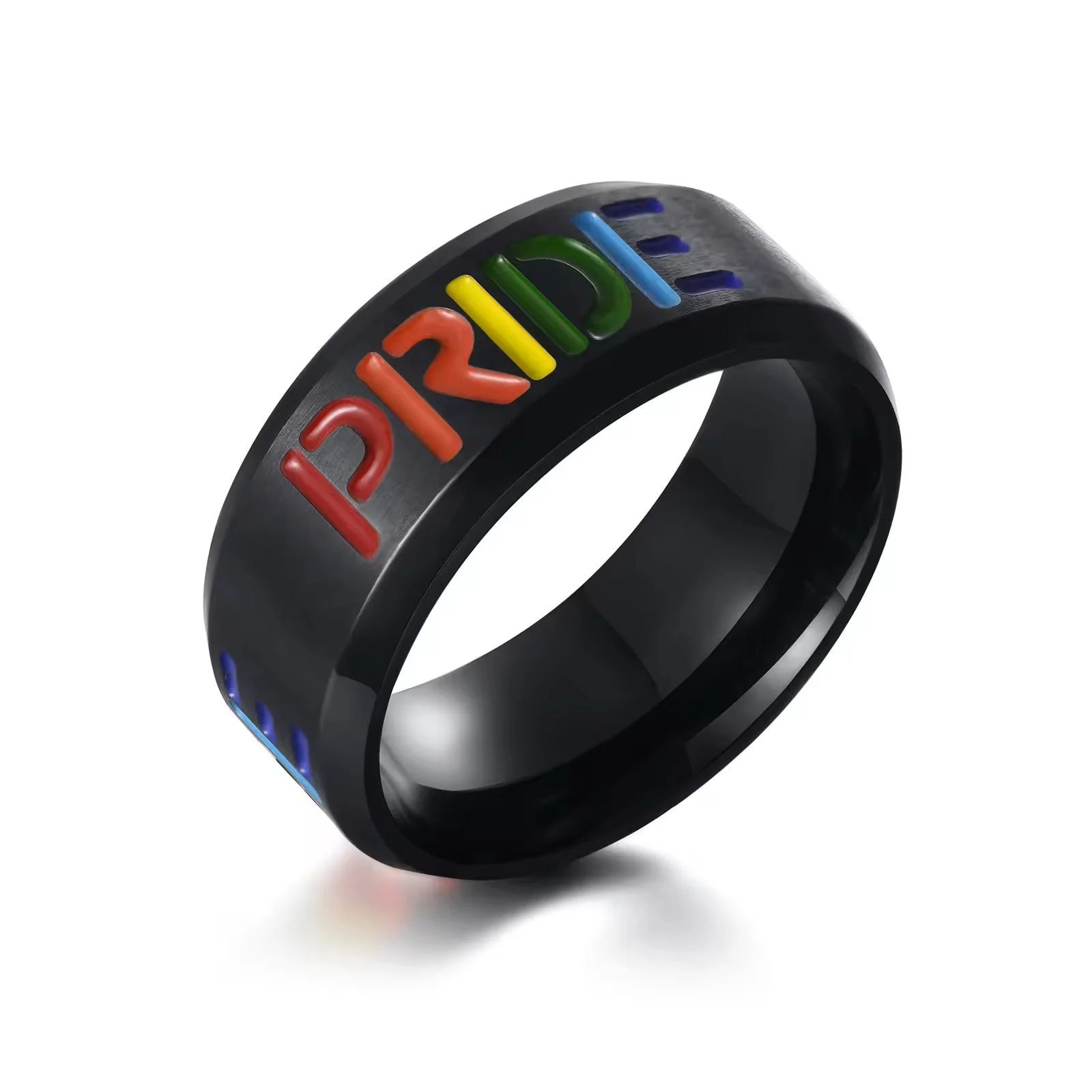 Black on Steel "Pride" Ring 