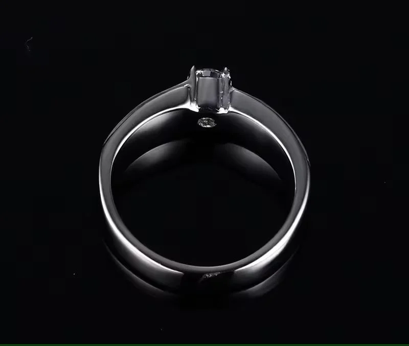 Engagement Style Rainbow Pride Ring underside