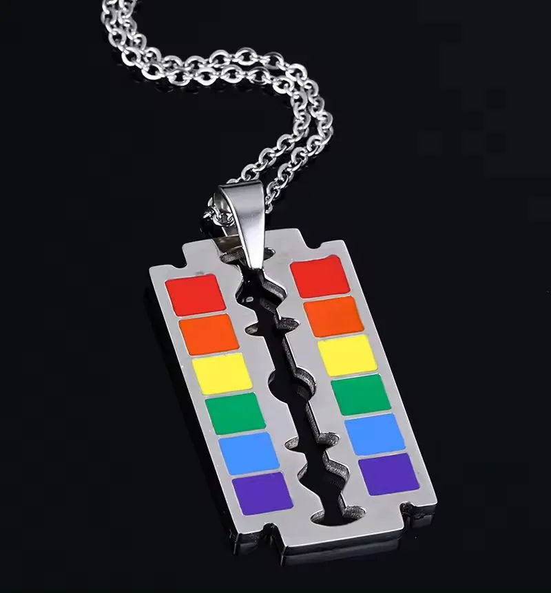  Rainbow Pride Razor Blade 