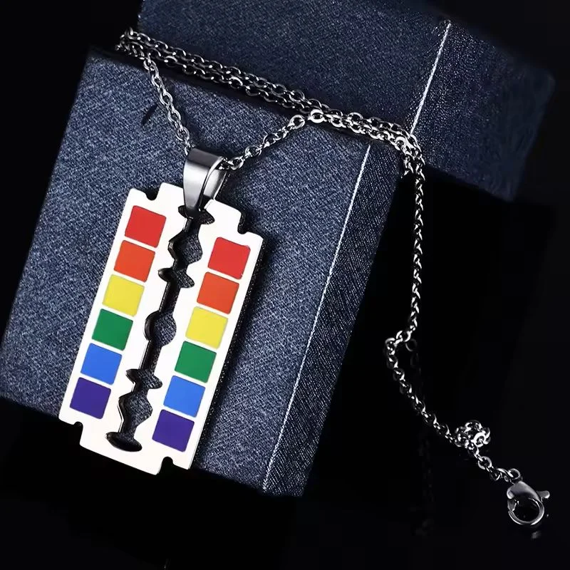  Rainbow Pride Razor Blade 