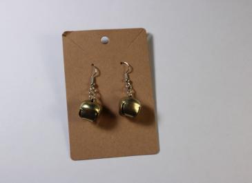 Medium Brass Bell Earrings