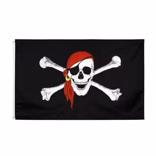 Pirate Flag - Red Bandana